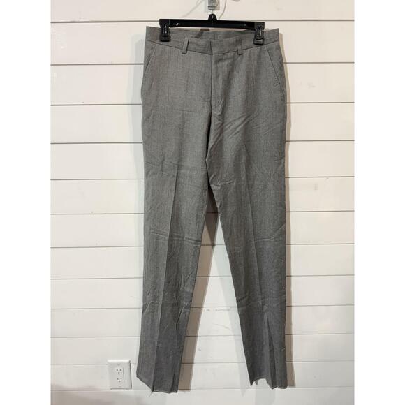 Vince Men's Gray Wool & Silk Light Flannel Slim Fit Suit Pants 30R RTL: $298.00